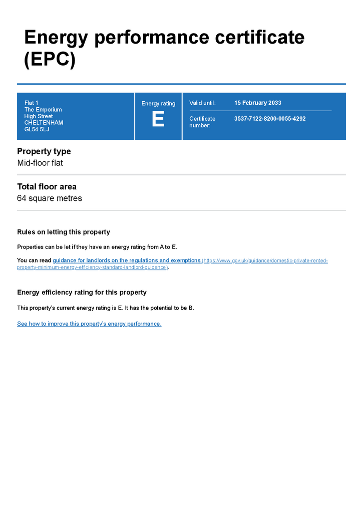 EPC Certificate