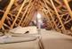Large loft part boarded with ladder access and pot