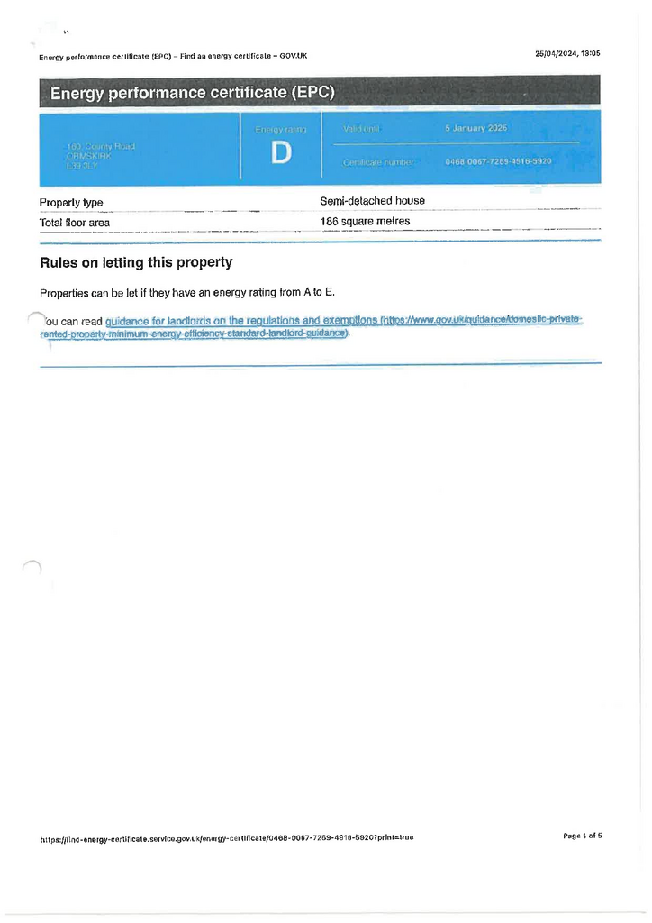EPC Certificate