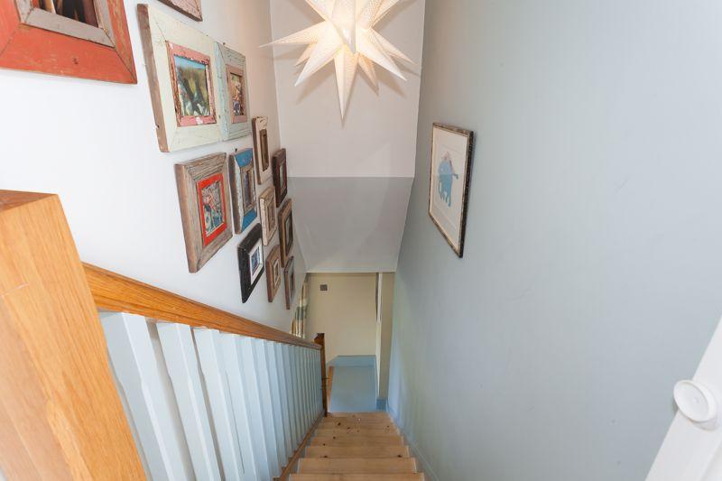 Stairs to first...