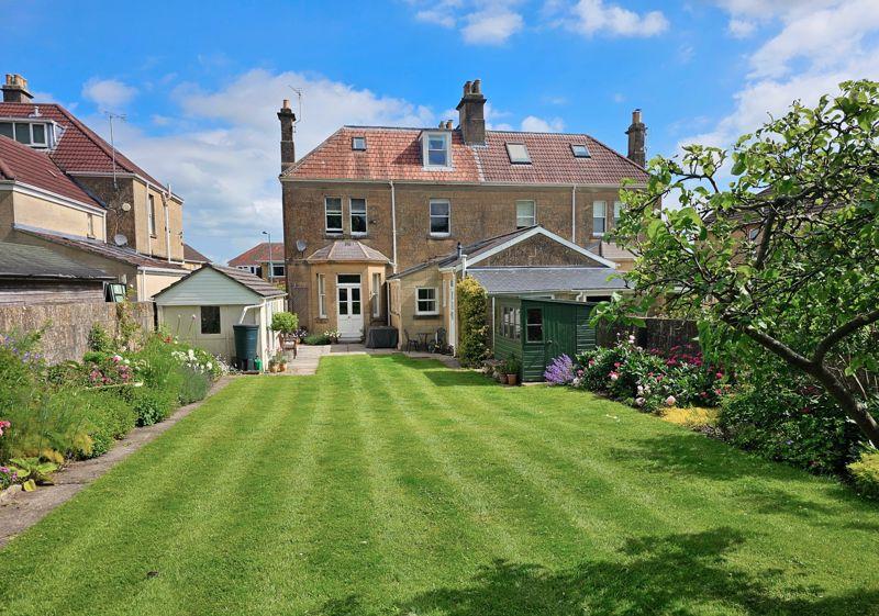 Rear garden to house