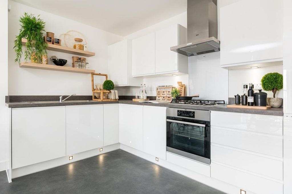 A modern easy to clean kitchen