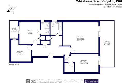 3 bedroom apartment for sale, Flat 1, 170 Whitehorse Road, Croydon