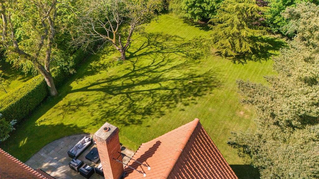The rear garden