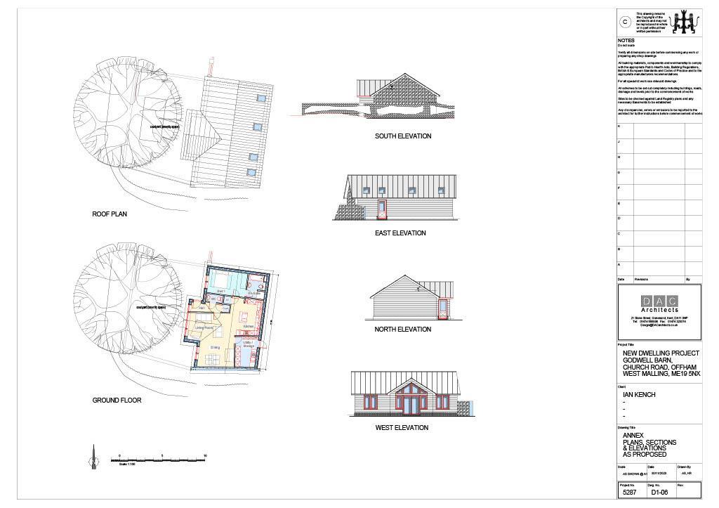 Planning permission granted for one bed annexe