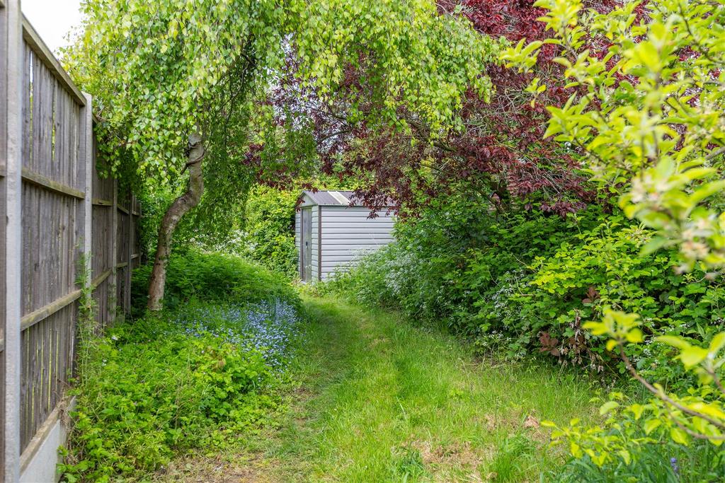 West facing garden