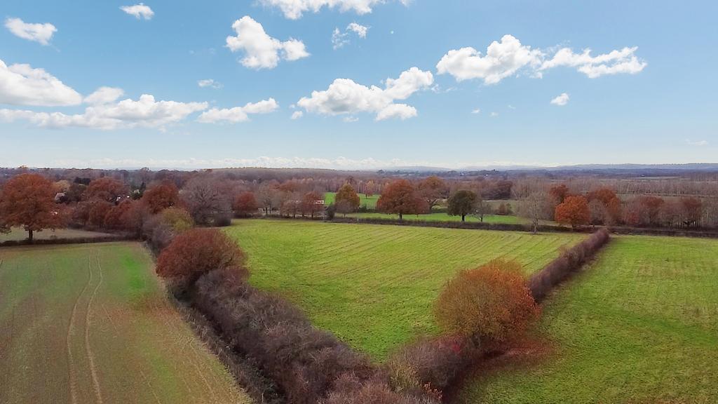 Naturally enclosed by mature trees &amp; hedgerow.