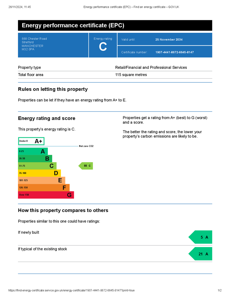 EPC Certificate