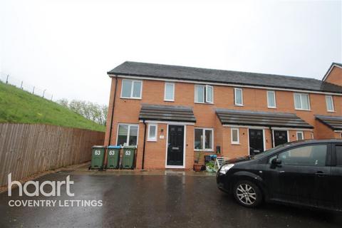 2 bedroom terraced house to rent, Chelmsford Drive, Coventry, CV6 5NU