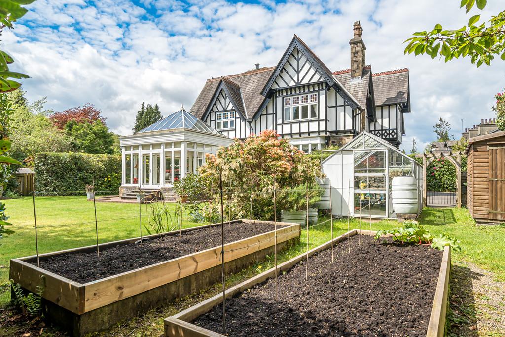 Rear elevation and garden