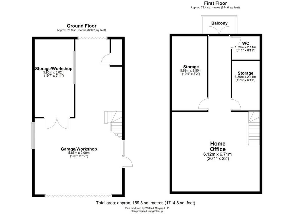 Garage 1 At Brynteg Farm, Llanharry - all floors.J