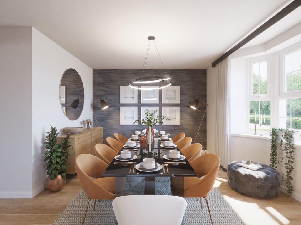 Kitchen in the Evesham show home