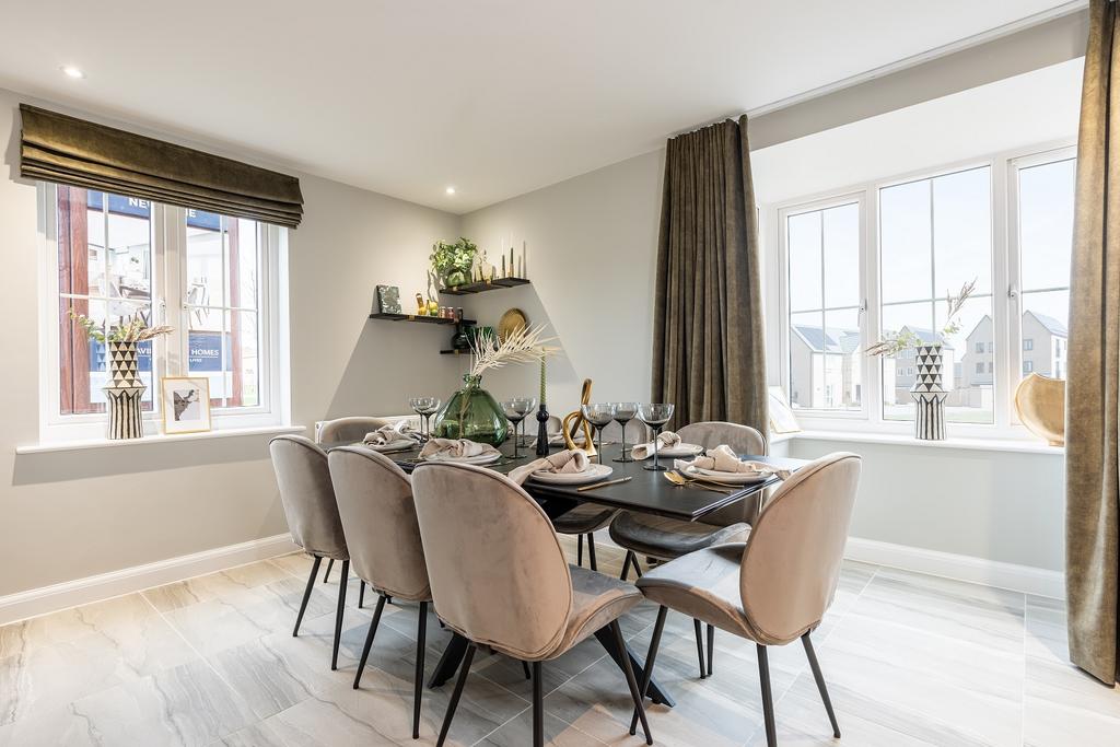 Alconbury Weald Moreton Show Home dining room