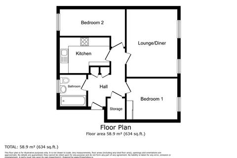 2 bedroom flat for sale, Hudleston, Cullercoats, North Shields, Tyne and Wear, NE30 4QS