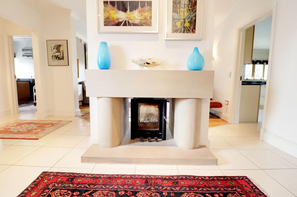 Reception Hall & Family Room Fireplace