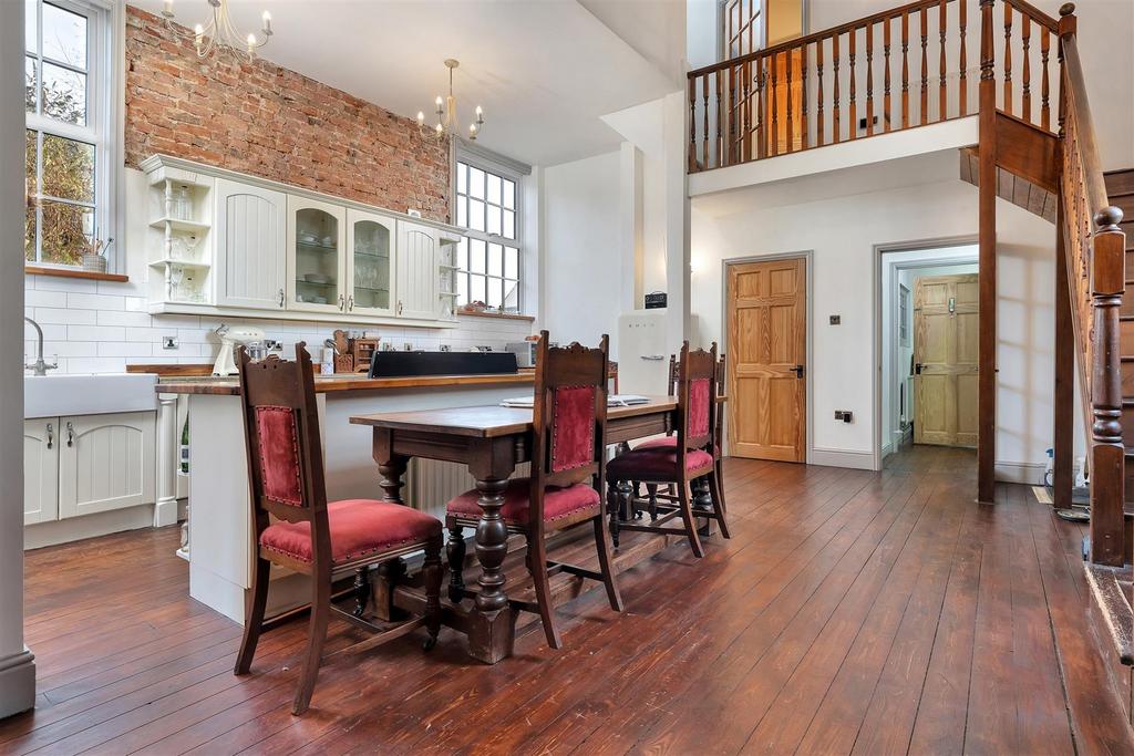 Open plan living dining kitchen