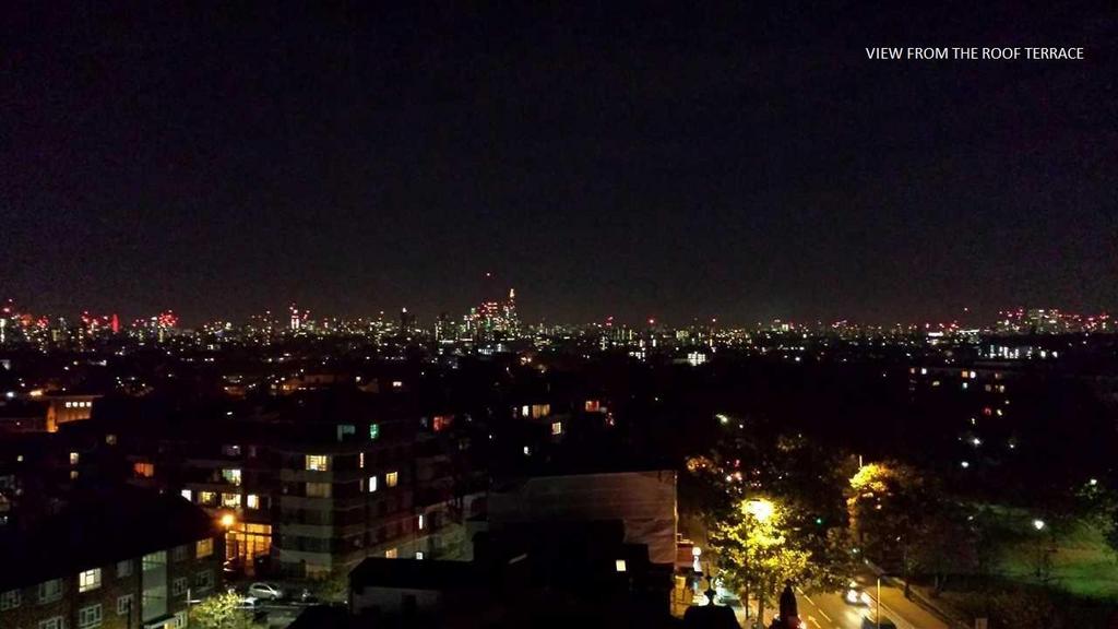 A view from the communal roof terrace