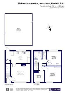 3 bedroom terraced house for sale, Malmstone Avenue, Merstham, Redhill