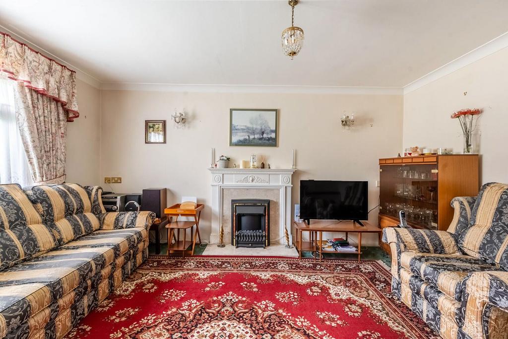 Living room, fireplace