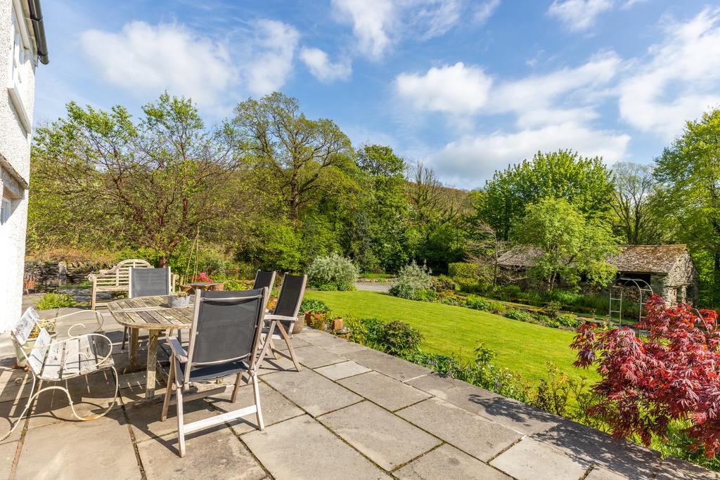 South facing terrace and garden