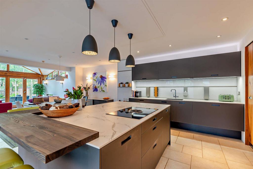 Open plan ground floor   Kitchen area