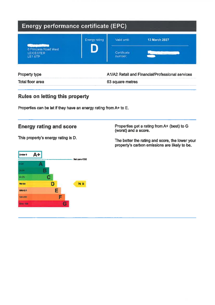 Energy Performance Certificate