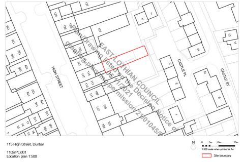 Plot for sale, Plot at 115 High Street, Dunbar, EH42 1ES