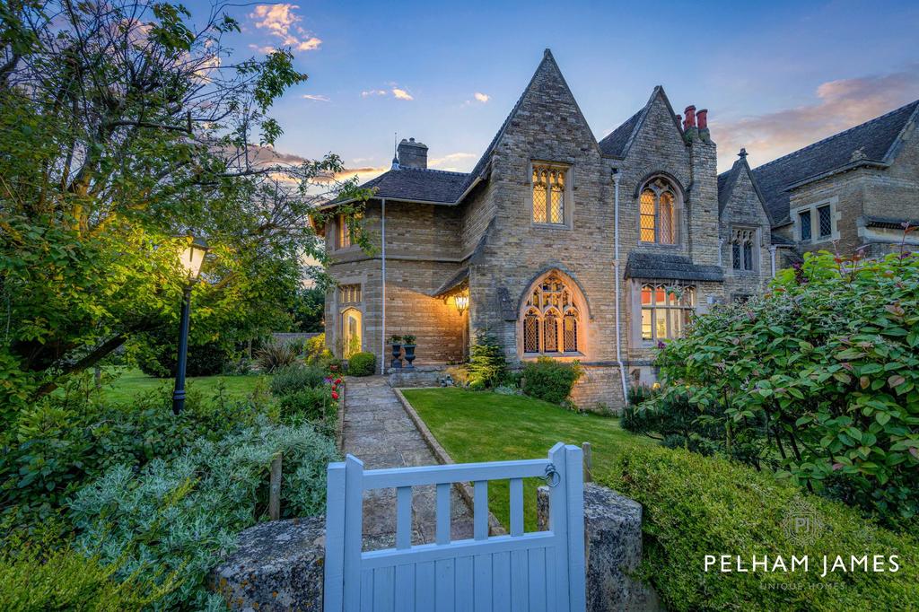 West House, Wothorpe at Twilight