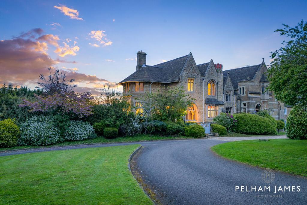 West House, Wothorpe at Twilight