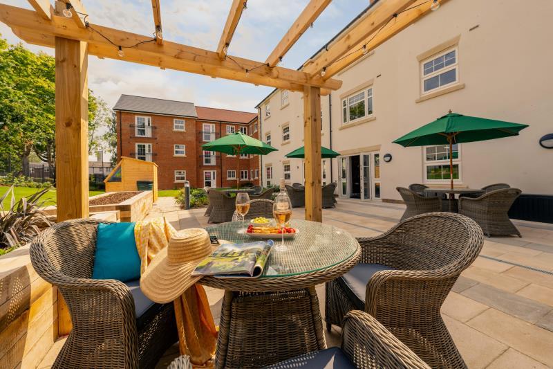 Homeowners&#39; patio area