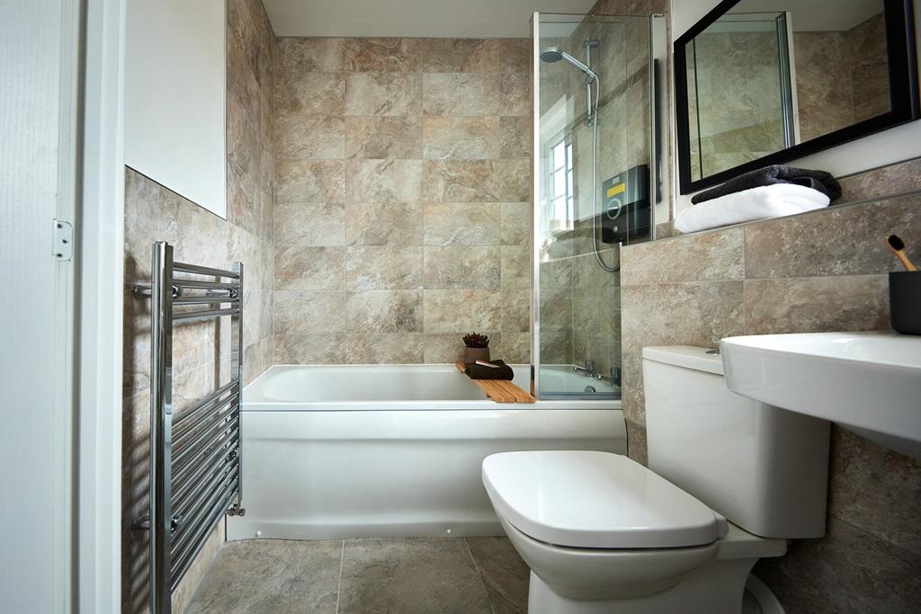 Example of an apartment bathroom