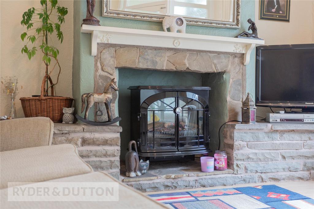 Stone Fireplace