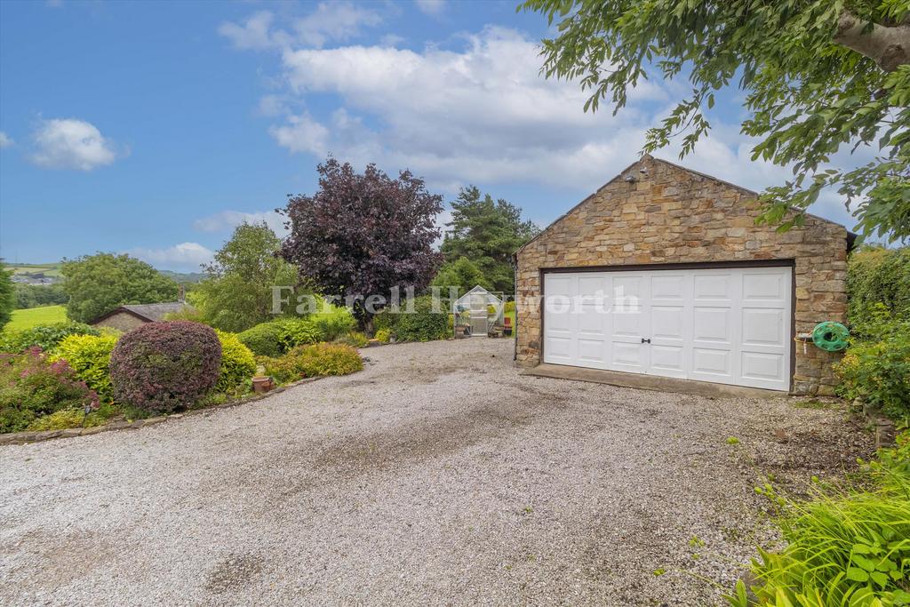 Driveway and garage