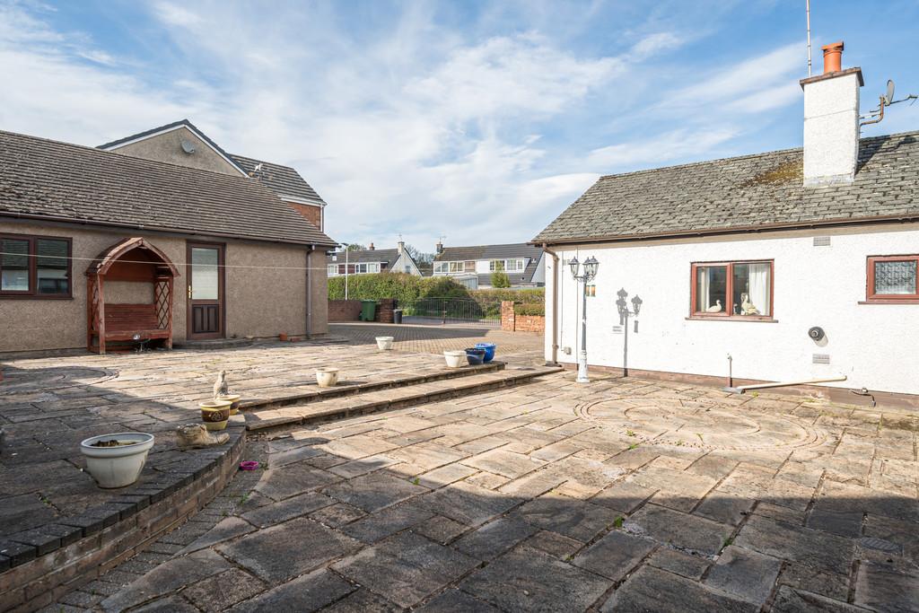 Paved Rear Garden Terrace