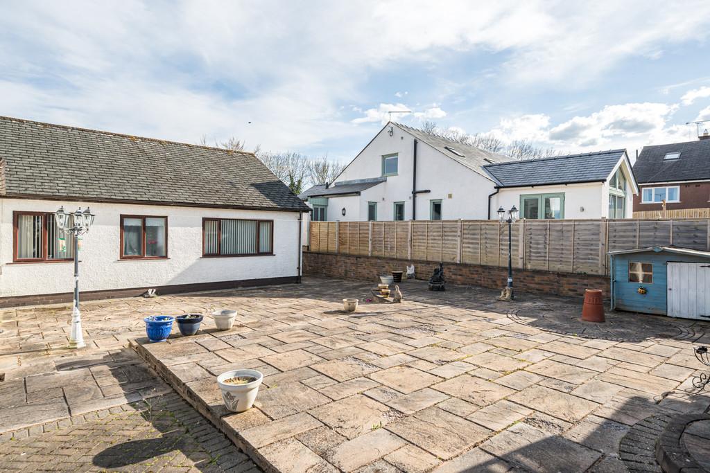 Paved  Rear Garden Terrace