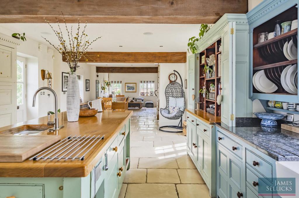 Open plan living dining kitchen