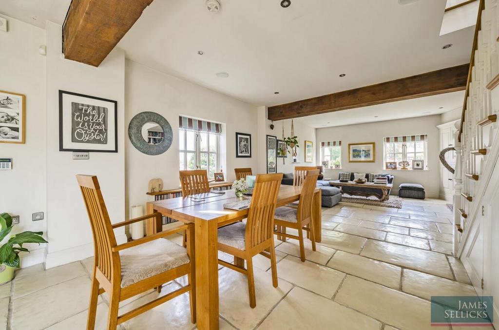 Open plan living dining kitchen