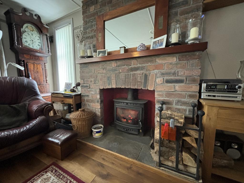 Fireplace in living room