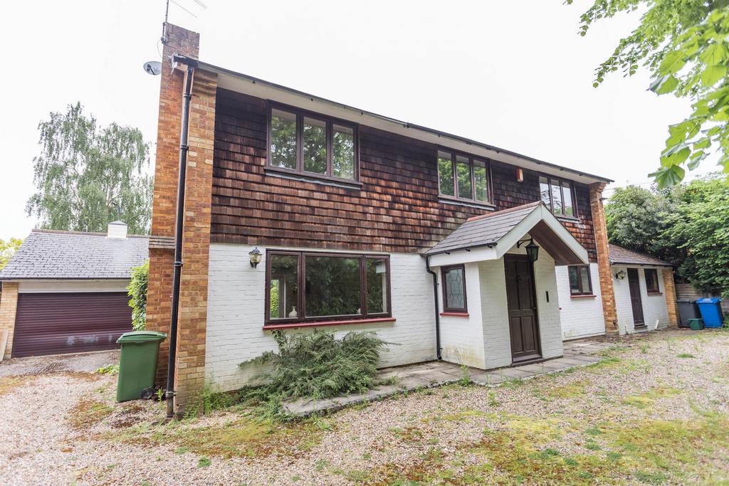 Front aspect with detached DOUBLE GARAGE
