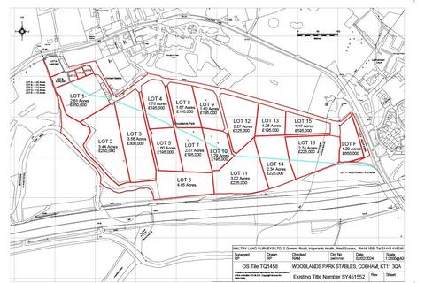 Plot for sale, Woodlands Lane, Stoke d'Abernon, Cobham, Surrey, KT11