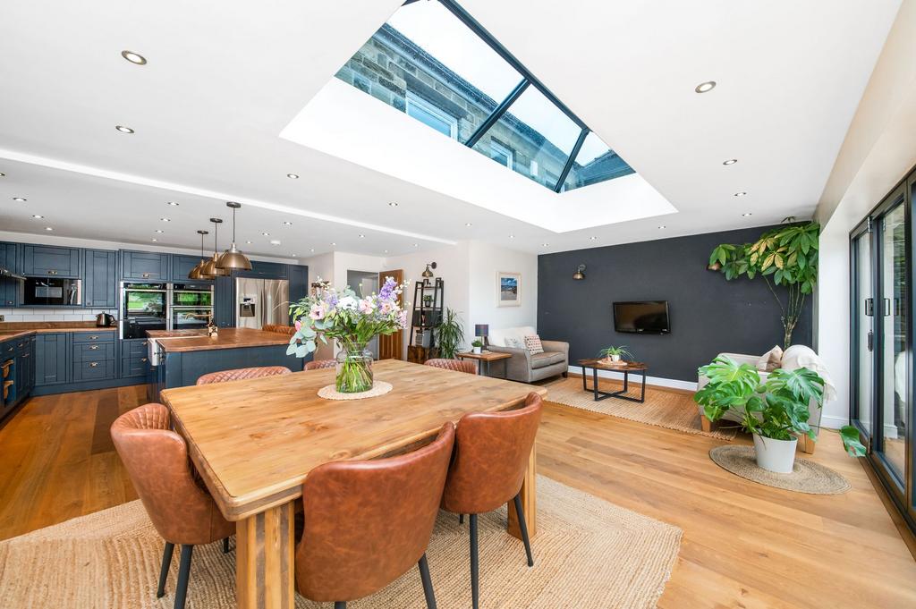 Open plan living dining kitchen