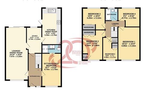 5 bedroom semi-detached house for sale, Ringway Road, Park Street, St. Albans, Hertfordshire, AL2