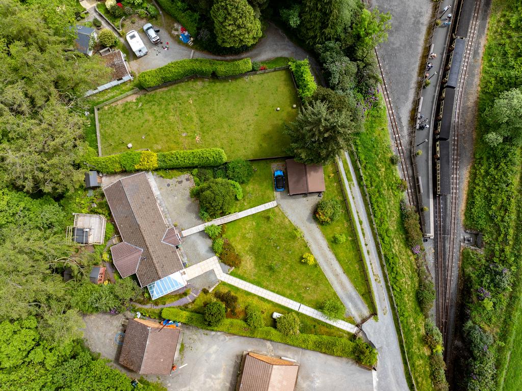 Aerial view of property