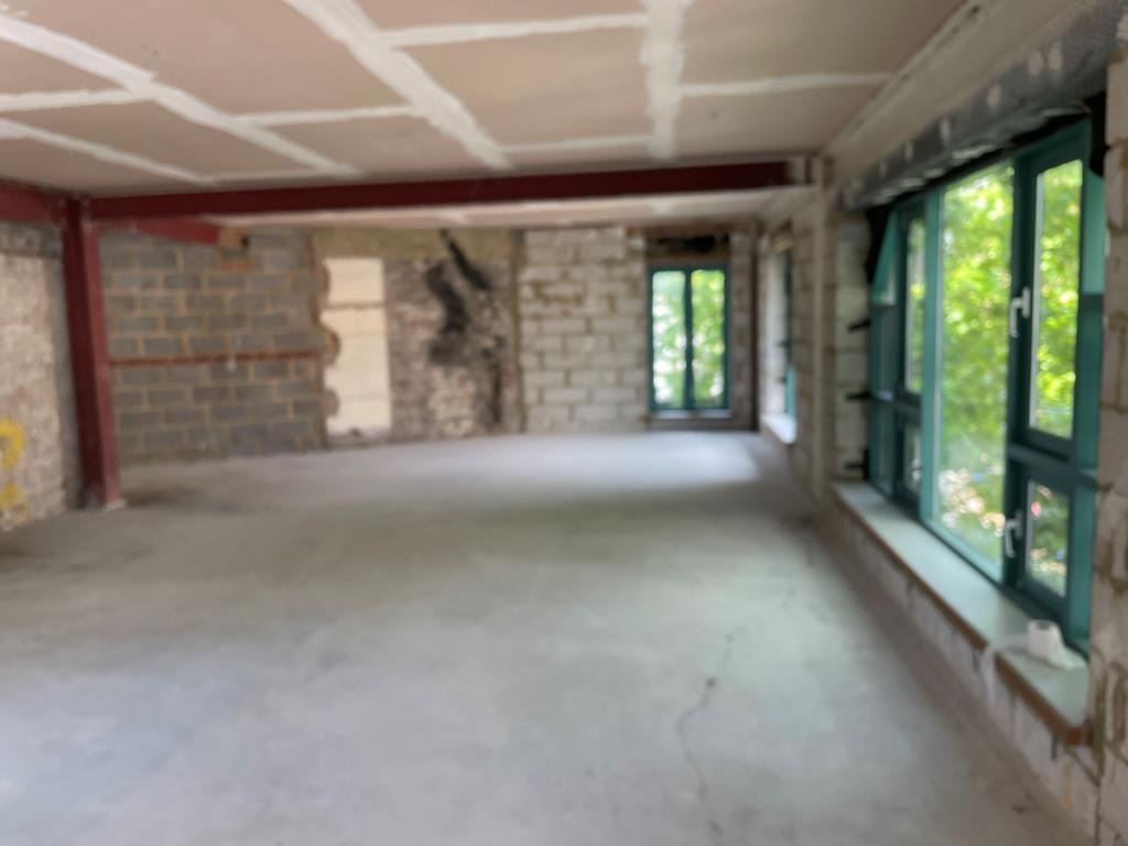 Second floor open plan area with double aspect