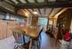 Dining Room and Kitchen with exposed beams