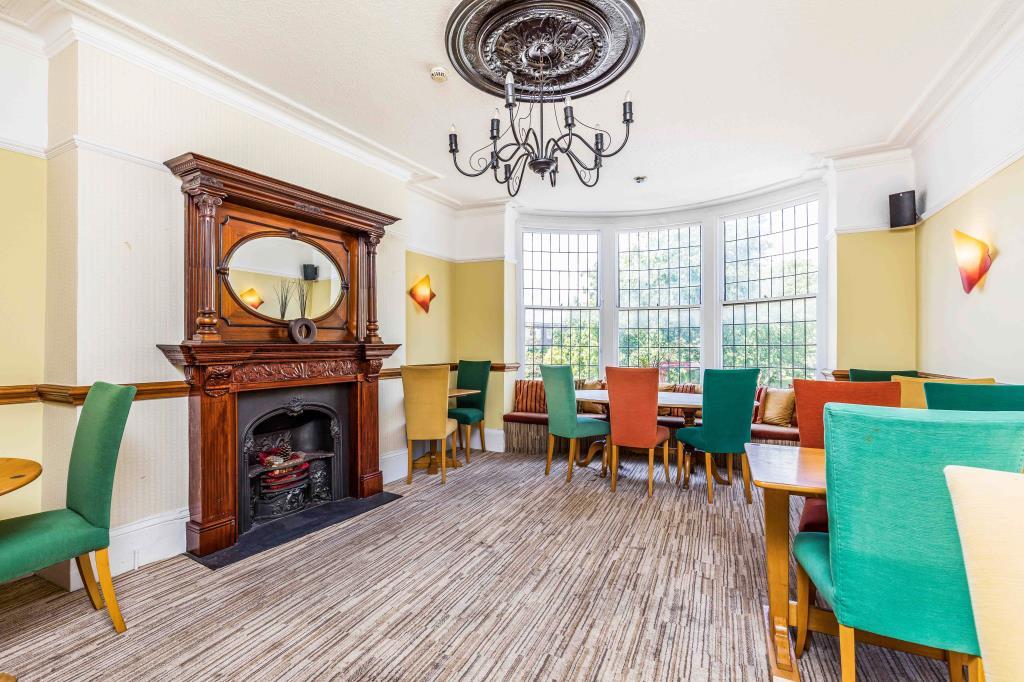 One of the first floor seating areas