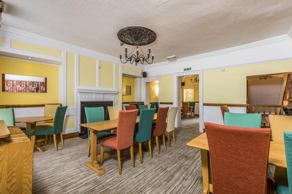 Part of the first floor restaurant area