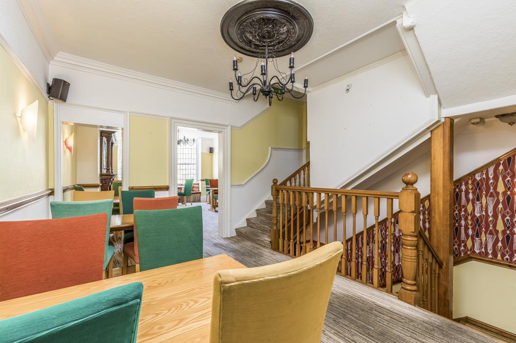 A section of the first floor dining area
