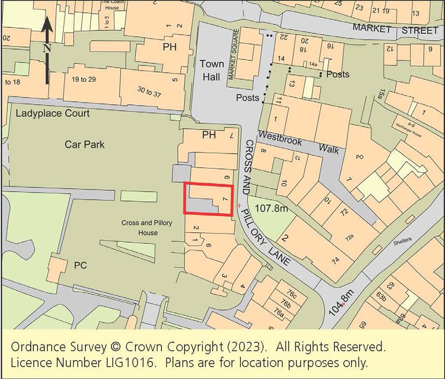 Plan showing location
