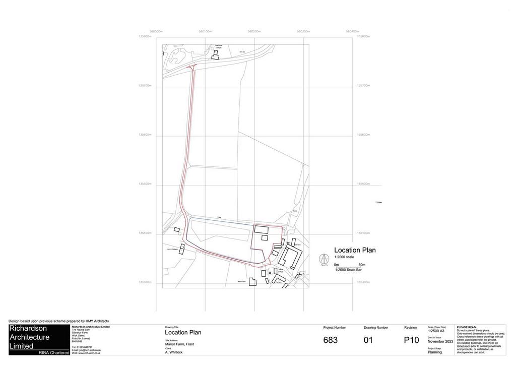 WD 2023 1328 F Site Plan 683 01 P10 Location Plan.